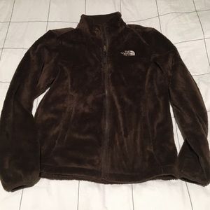 Fuzzy North Face Full Zip Jacket